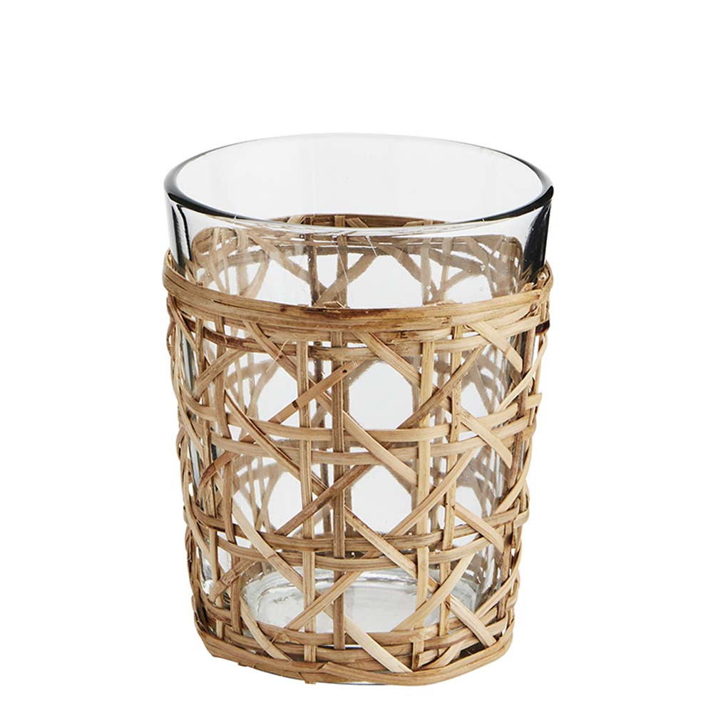 Trinkglas Bambus H12 cm